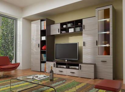 Wohnzimmer Wandregal TV Schrank Wandschränke Regal Holz Wohnzimmer Möbel Neu